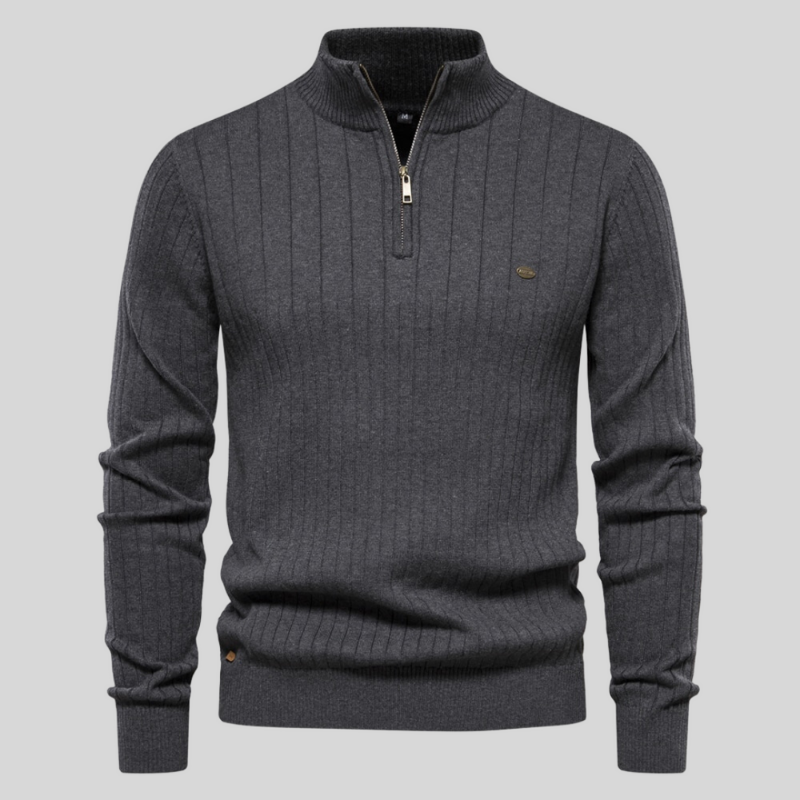 Mason's™ | Muscle fit casual ribbed sweater