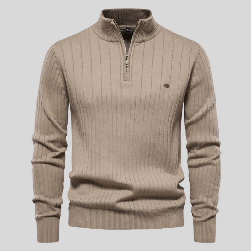 Mason's™ | Muscle fit casual ribbed sweater