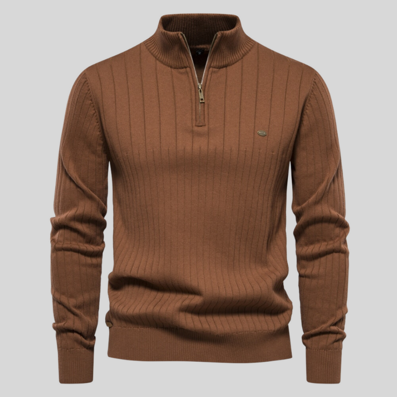 Mason's™ | Muscle fit casual ribbed sweater