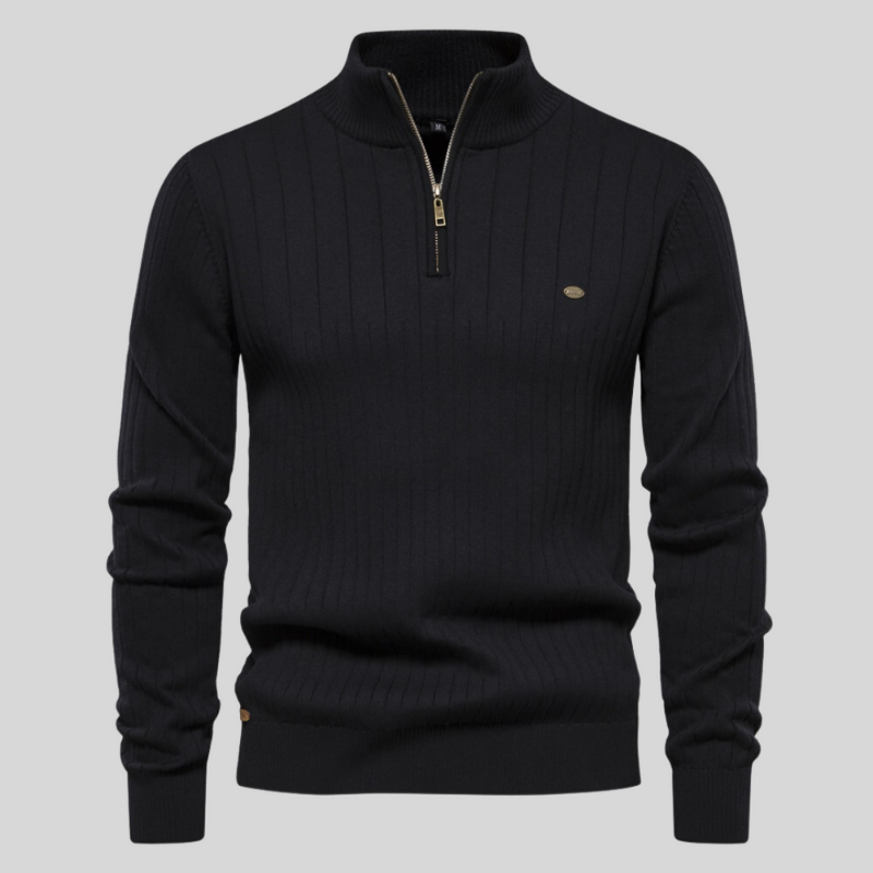 Mason's™ | Muscle fit casual ribbed sweater