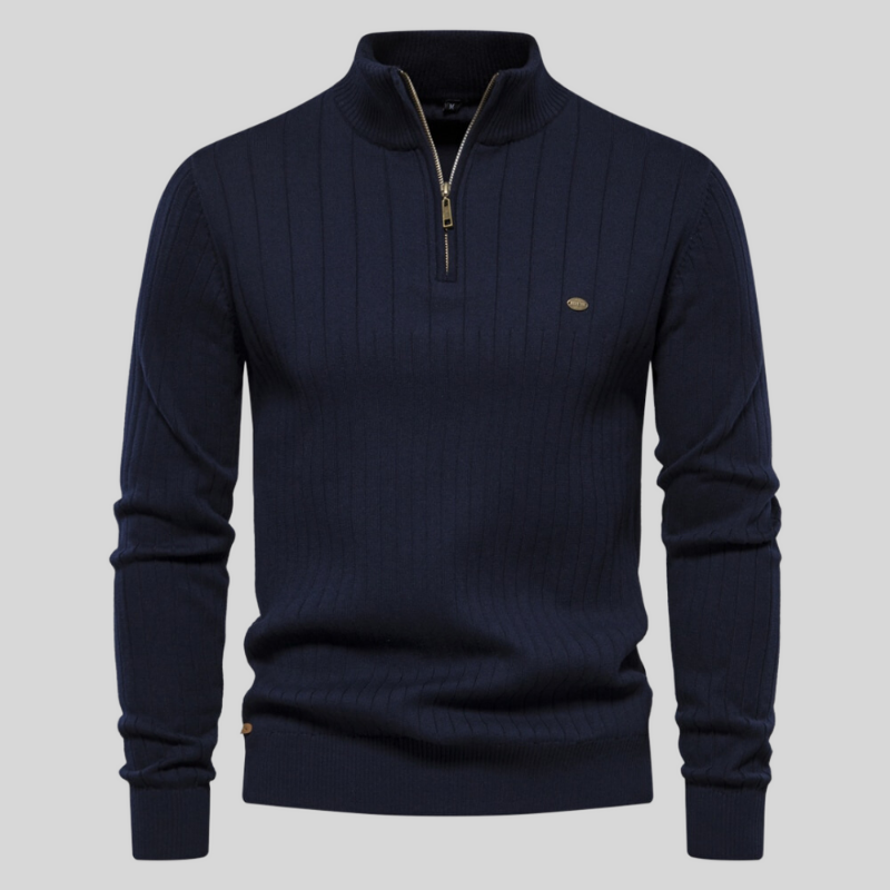 Mason's™ | Muscle fit casual ribbed sweater